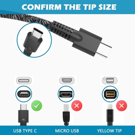 110W USB-C HP Dragonfly G3 7J070U8 Adapter Oplader + Gratis Netsnoer