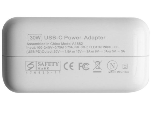 30W USB-C Adapter Oplader Voor Apple MacBook 12 MNYN2F/A