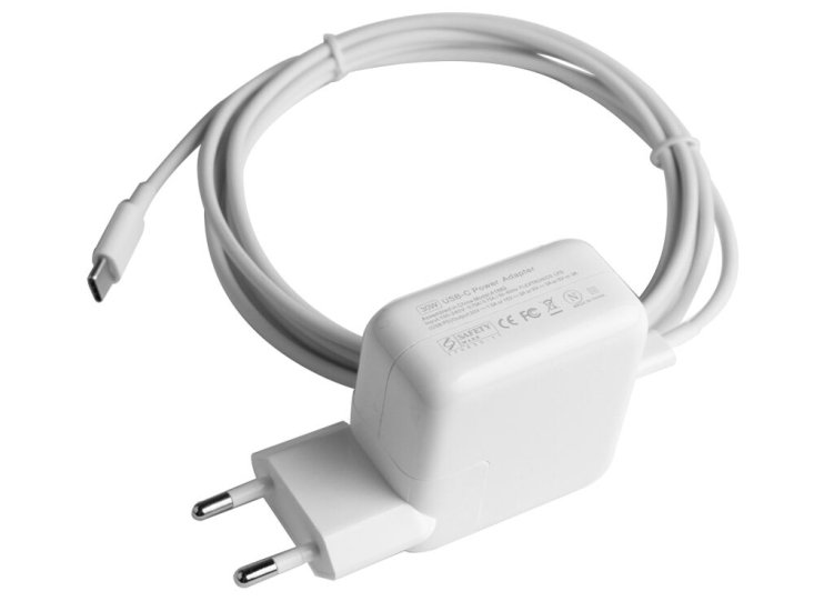 30W USB-C Adapter Oplader Voor Apple MacBook MLHF2E/A