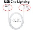 30W USB-C to Lightning Adapter Oplader Apple iPhone 8 Plus MQ912LL/A