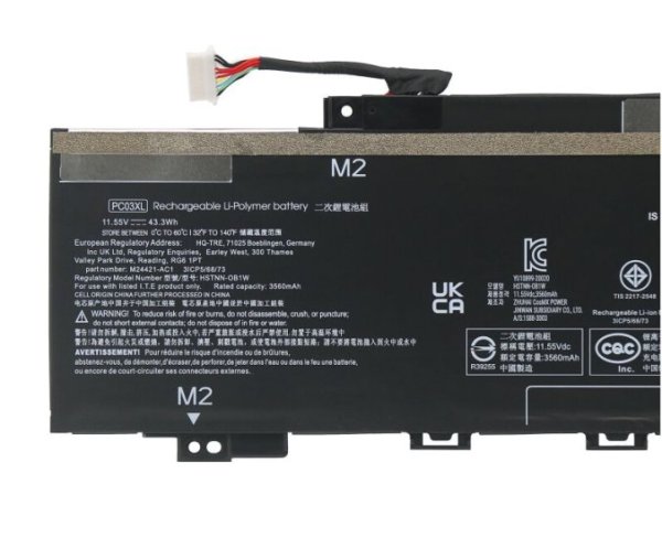 3745mAh 43.3Wh Accu Batterij Voor HP Pavilion Aero 13-be0048AU 13-be0022nq