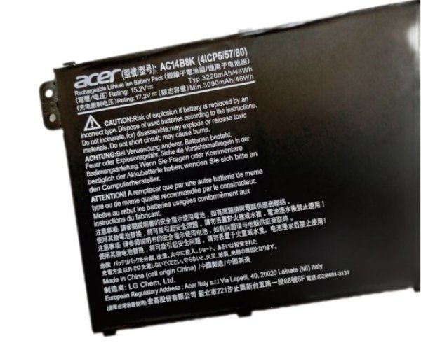 48Wh 3220mAh Acer Aspire E5-575G-54TU Accu Batterij