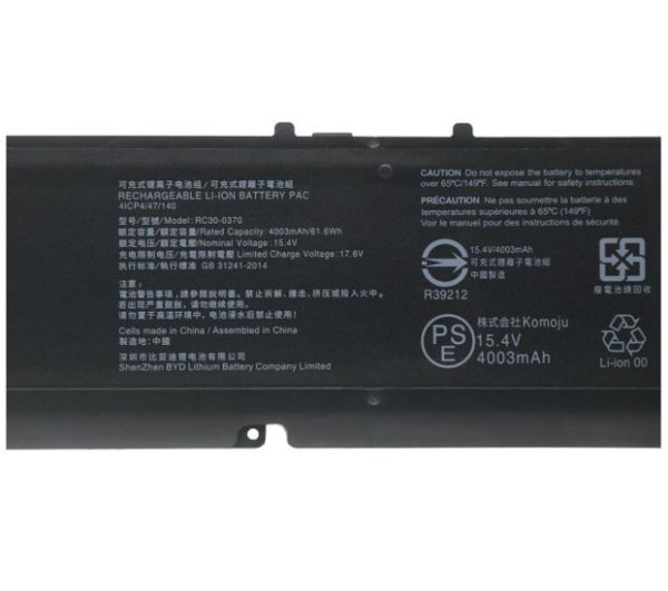 4003mAh 61.6Wh Accu Batterij Voor Razer Blade 14 2021