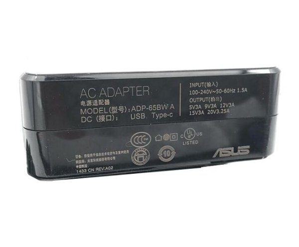 USB-C 65W Asus ROG Zephyrus GA401II-BM027T Adapter Oplader