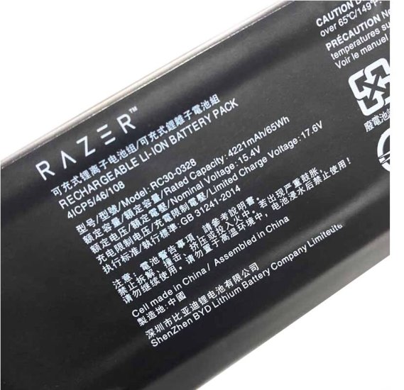 4221mAh 65Wh Accu Batterij Voor Razer Blade 15 RZ09-03286E22-R341