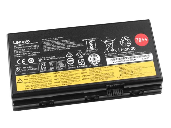 78++ 6400mAh 96Wh Accu Batterij Voor Lenovo ThinkPad P70 20ER000EGE