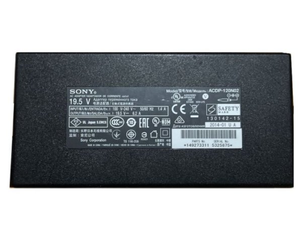 19.5V 6.2A 120W Sony ACD-120N01 Adapter Oplader + Netsnoer