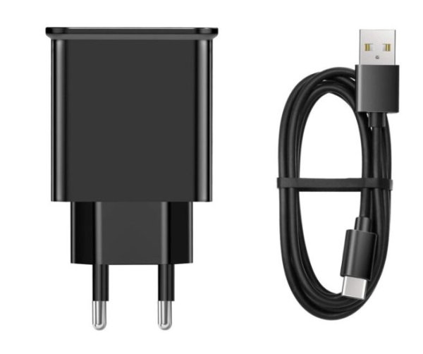 18W USB-C Huawei P30 lite MAR-LX1A Adapter Oplader + Gratis Netsnoer