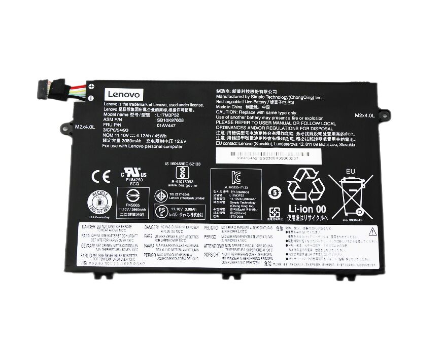 45Wh Accu Batterij Voor Lenovo ThinkPad E580 20KTA001GE