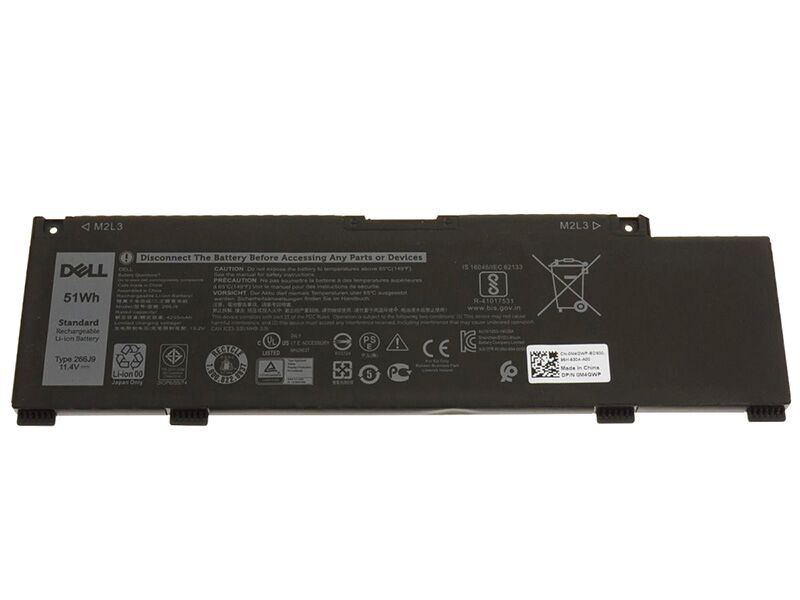 51Wh 4255mAh Dell Ins 15PR-1765W Accu Batterij