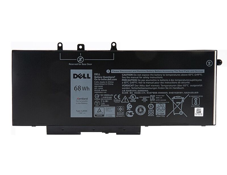 68Wh 8500mAh Dell 0GJKNX GJKNX Accu Batterij